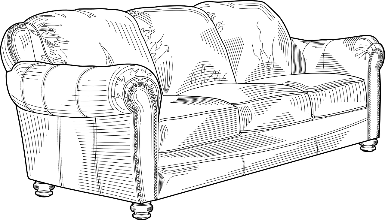 ספה לאחר ניקוי 